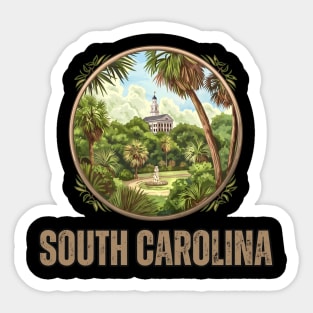 South Carolina State USA Sticker